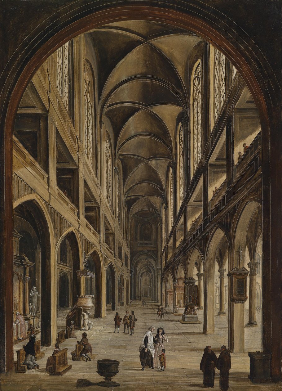 Kircheninterieur द्वारा क्रिश्चियन स्टॉकलिन