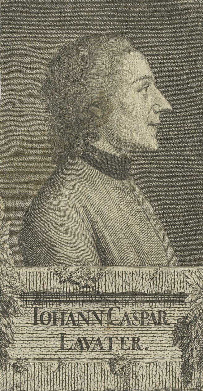 कवि और भौतिक विज्ञानी जोहान कास्पर लैवाटर का चित्रण 1741-1801, 1773। द्वारा क्रिश्चियन फ्रेडरिक फ्रिट्ज़च