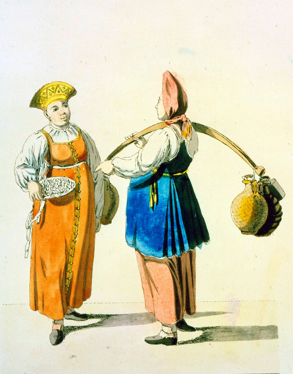 डेरीवोमेन, 1799। द्वारा क्रिश्चियन गॉटफ्रीड हेनरिक गिसलर