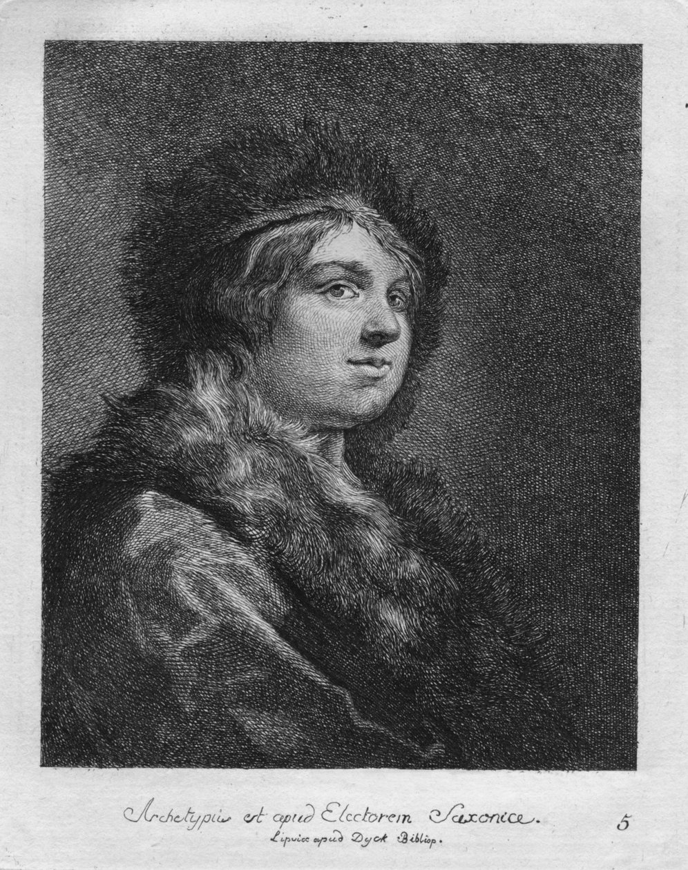जाहिर है Saxony के निर्वाचक। बतख Dobrizhoffer 1771 में Lipsicc द्वारा क्रिश्चियन गॉटफ्राइड शुल्त्स