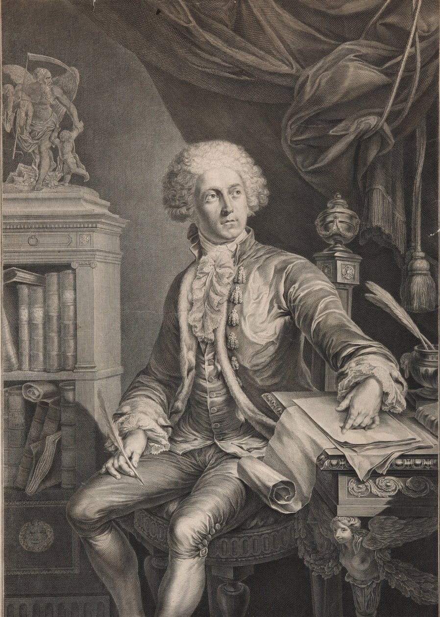 प्रिंस अलेक्जेंडर माइकलोविच बेलोसेल्स्की-बेलोज़्स्की का पोर्ट्रेट 1752-1809, 18 वीं शताब्दी की अंतिम तिमाही द्वारा क्रिश्चियन गॉटलिब शुल्त्स
