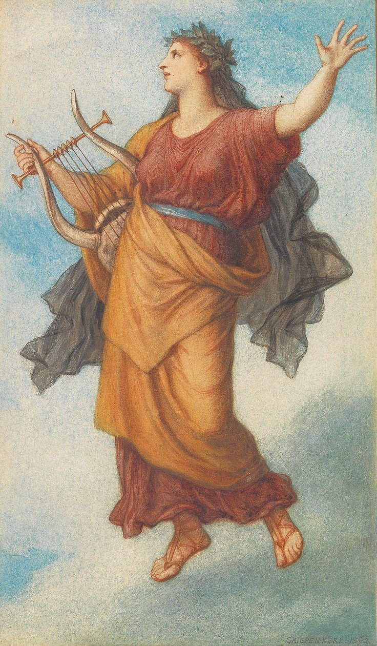 द म्यूजियम पॉलीहिमनिया, 1892। द्वारा क्रिश्चियन ग्रिपेनकेर्ल