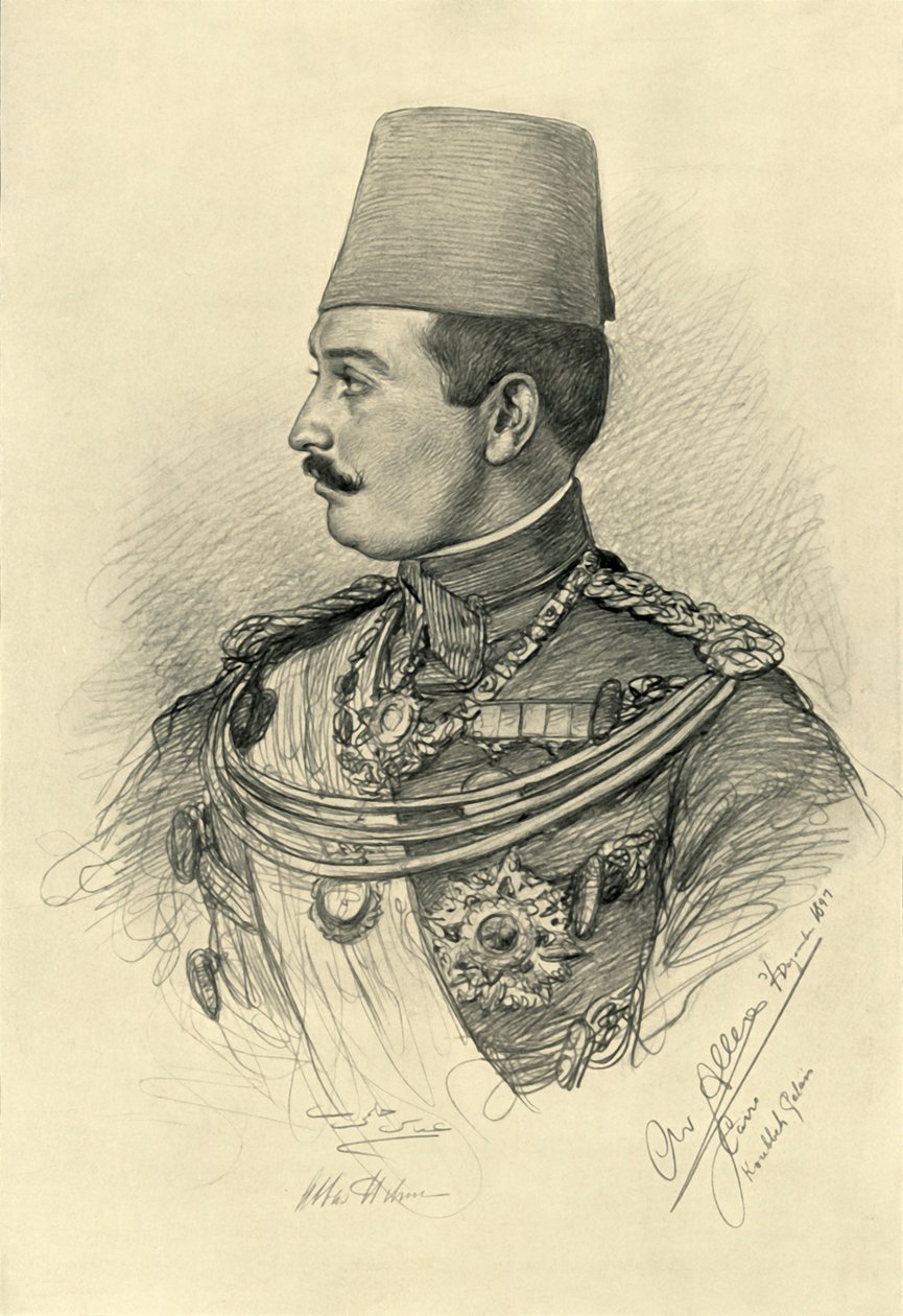 अब्बास II हेल्मी बे, कौबेह पैलेस, काहिरा, मिस्र, 1898। द्वारा क्रिश्चियन विल्हेम एलर्स