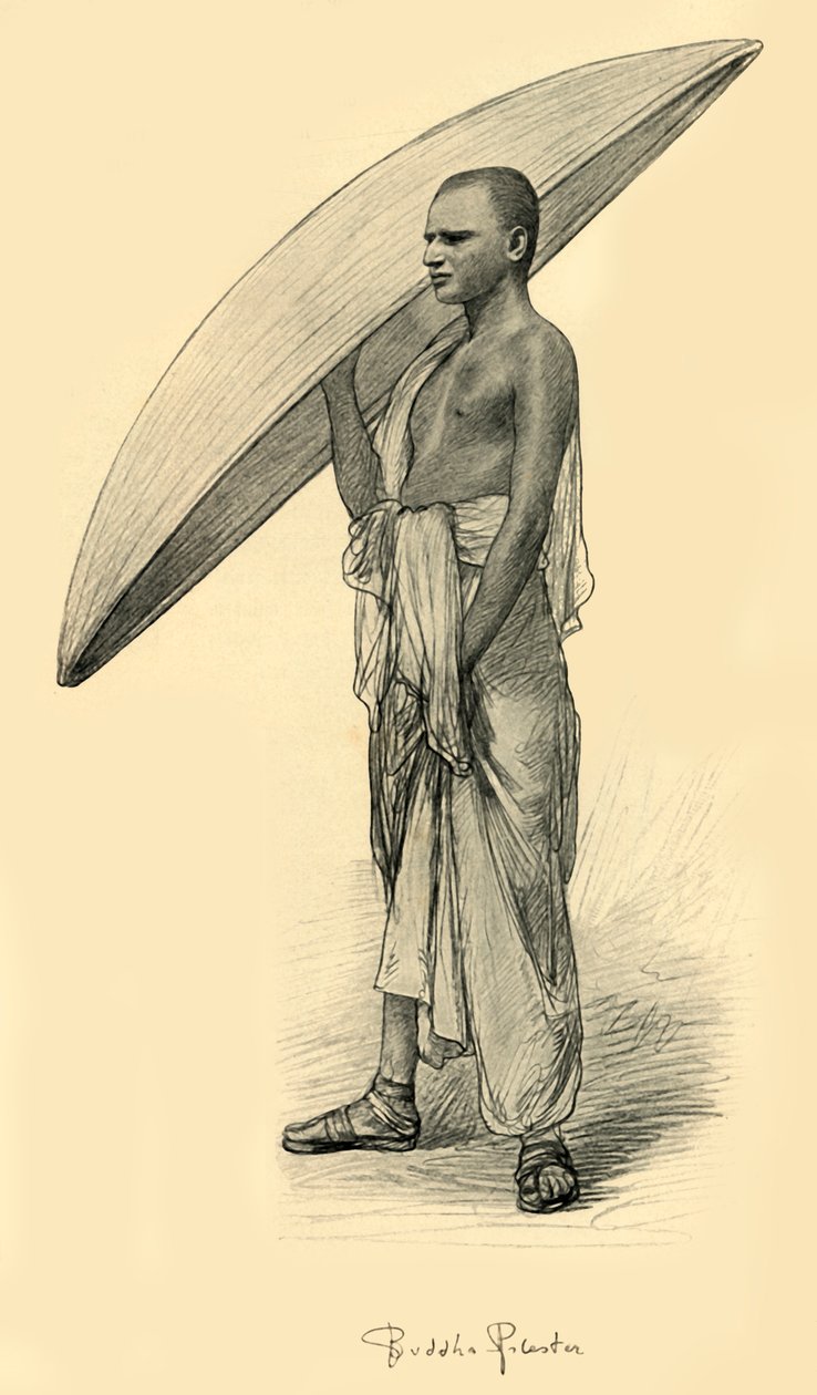 बौद्ध, सीलोन, 1898। द्वारा क्रिश्चियन विल्हेम एलर्स