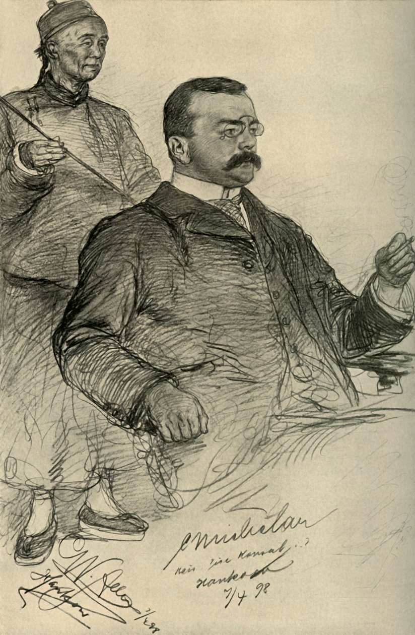 यूरोपीय आदमी, हैंको, चीन, 1898। द्वारा क्रिश्चियन विल्हेम एलर्स