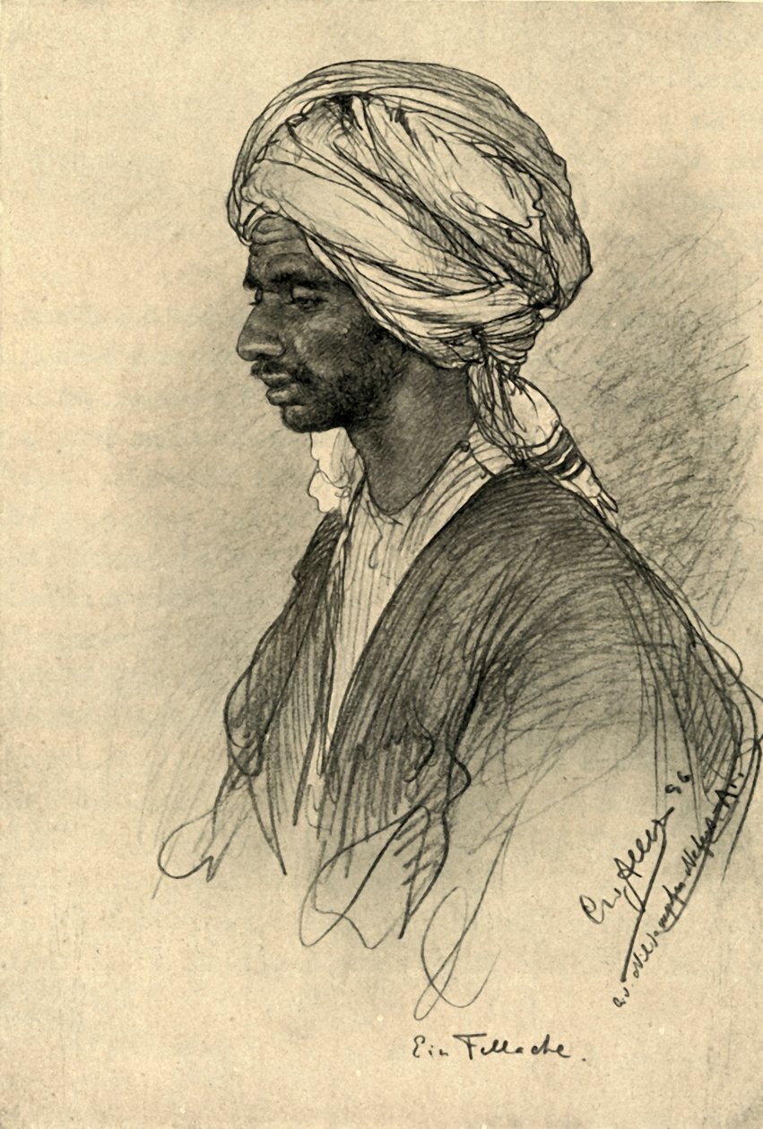 Fellah, मिस्र, 1898। द्वारा क्रिश्चियन विल्हेम एलर्स
