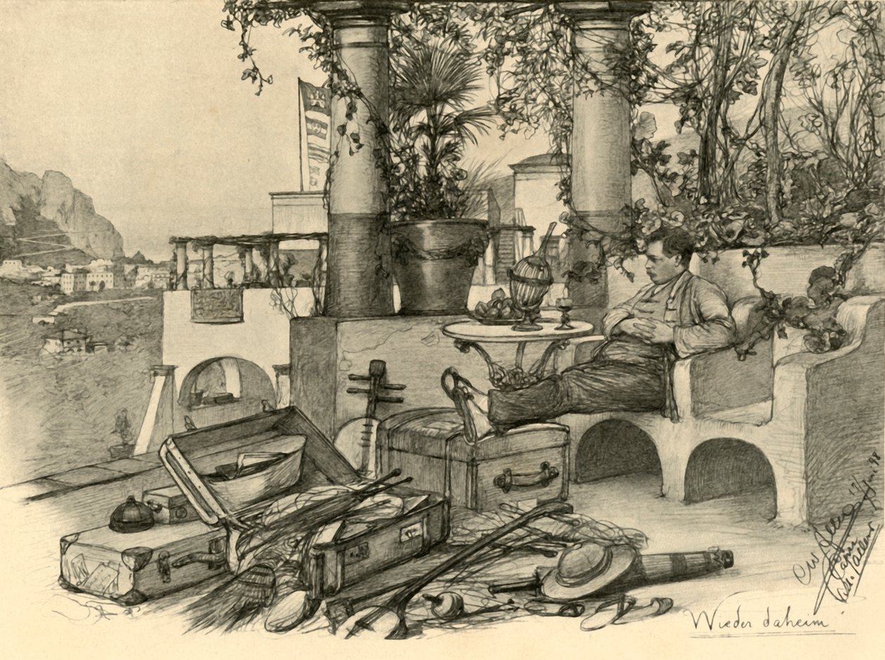 होम अगेन, 1898। द्वारा क्रिश्चियन विल्हेम एलर्स