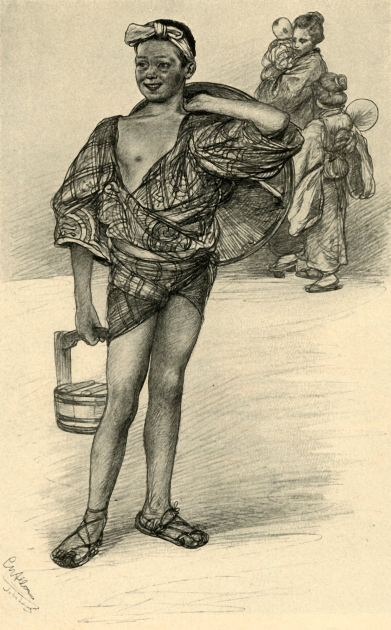 जापानी लड़का, 1898। द्वारा क्रिश्चियन विल्हेम एलर्स