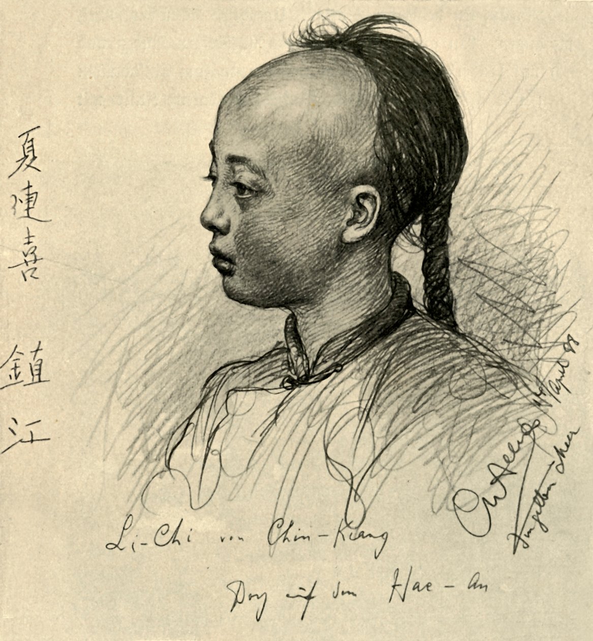 Li-Chi from Chinkiang, China, 1898.   द्वारा क्रिश्चियन विल्हेम एलर्स