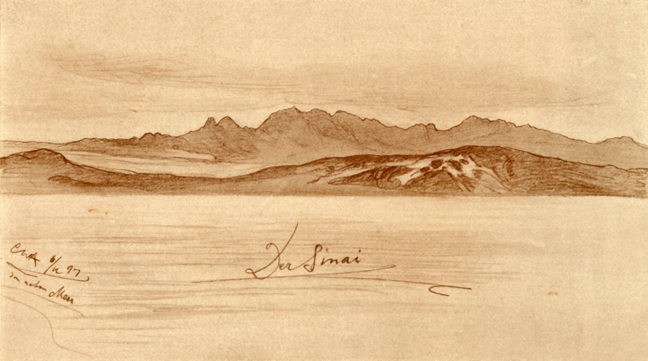 सिनाई, मिस्र, 1898। द्वारा क्रिश्चियन विल्हेम एलर्स