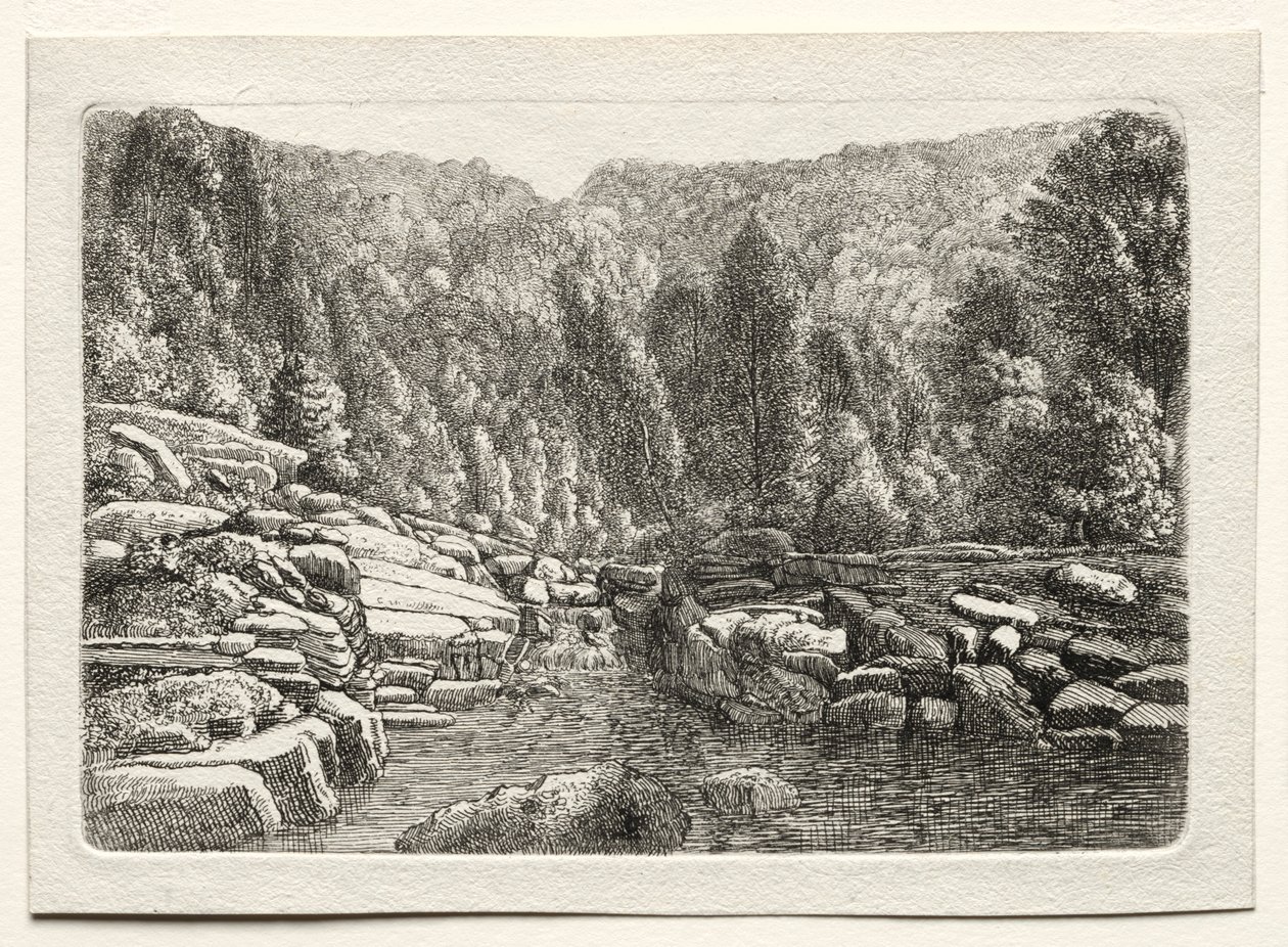 पहाड़ों में पानी, सी। 1790-1800। द्वारा क्रिस्टोफ़ नाथे
