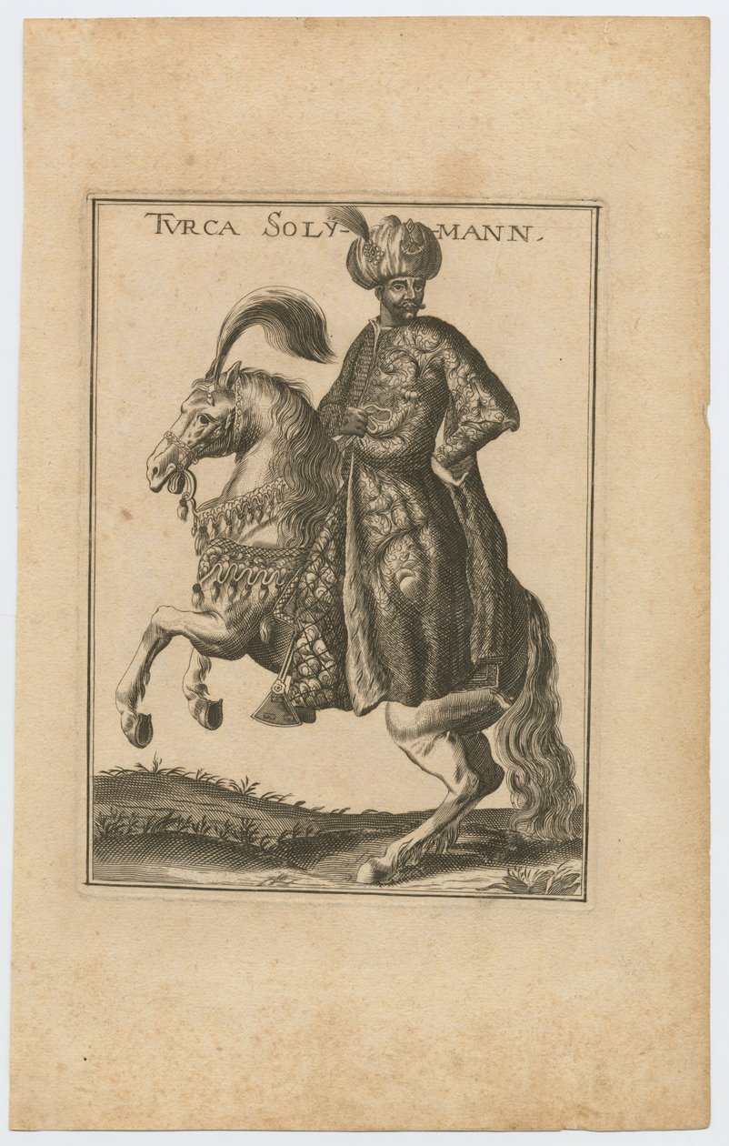 सुलेमान II 1642-1691, तुर्क साम्राज्य के सुल्तान, 1710 द्वारा क्रिस्टोफ़ विगेल