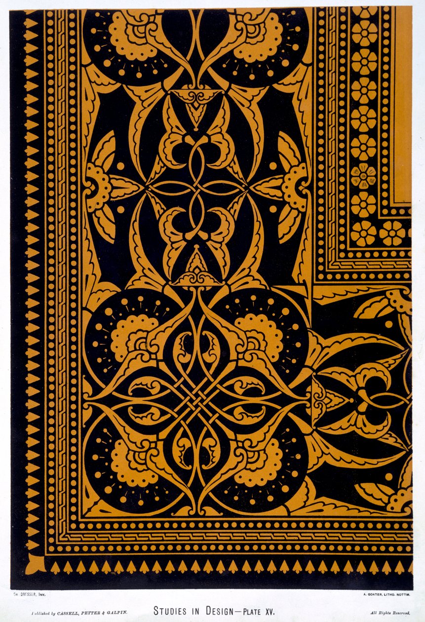 ए। गेटर द्वारा उत्कीर्ण &39;स्टडीज़ इन डिज़ाइन&39; से चित्रण, c.1874-76 द्वारा क्रिस्टोफर ड्रेसर