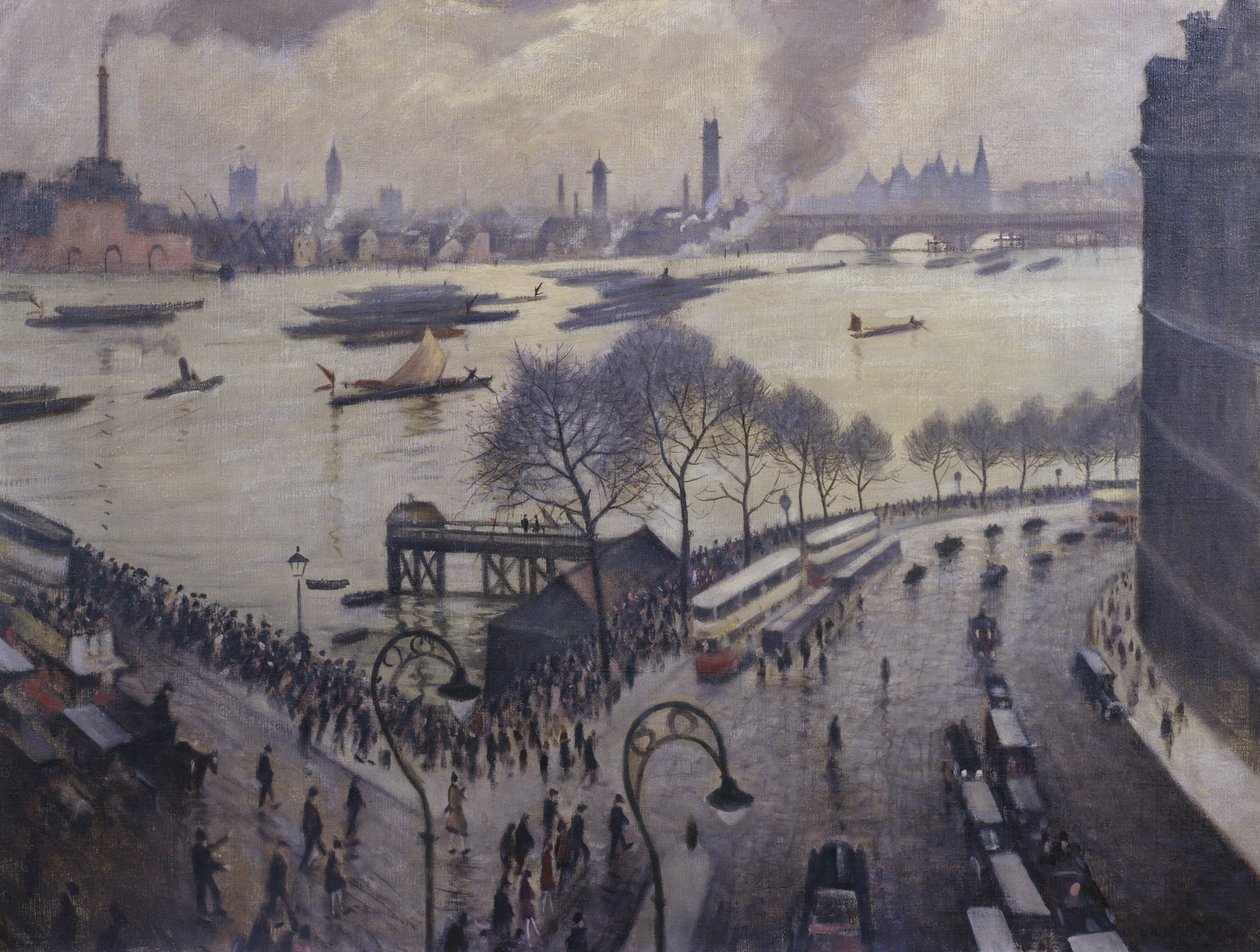 ब्लैकपर्स ब्रिज, लंदन, c.1927 द्वारा क्रिस्टोफर रिचर्ड विने नेविन्सन