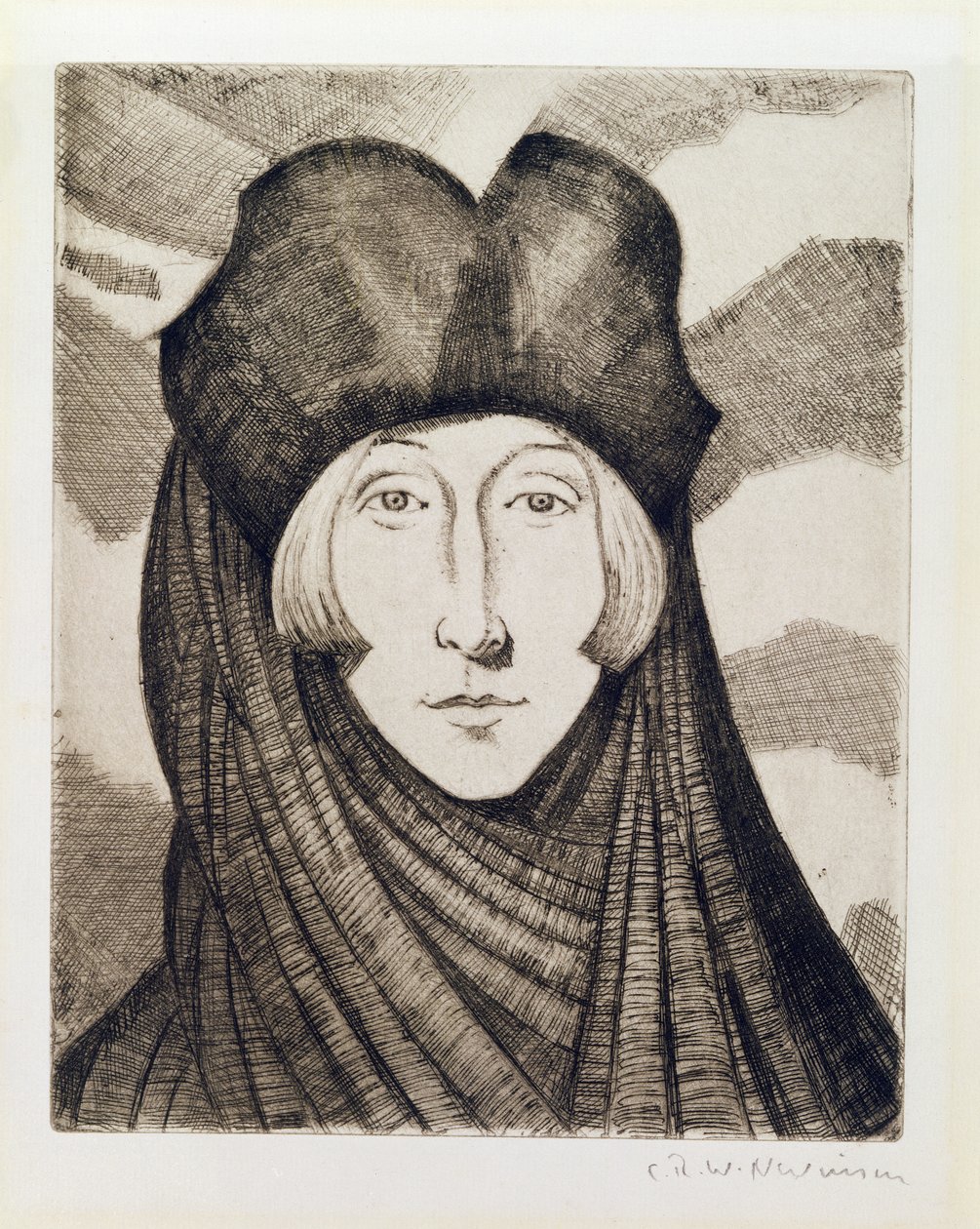 एडिथ सिटवेल (1887-1964) 1927 (नक़्क़ाशी और ड्राईपॉइंट) द्वारा क्रिस्टोफर रिचर्ड विने नेविन्सन