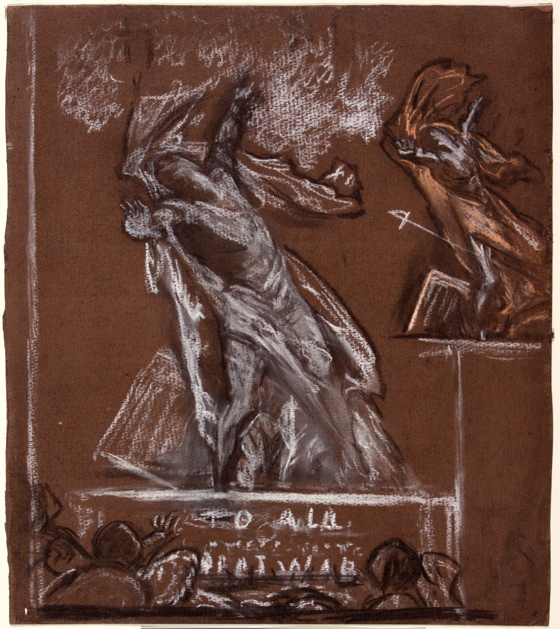 एक युद्ध स्मारक के लिए चित्र अध्ययन, c1920। द्वारा क्रिस्टोफर विलियम्स