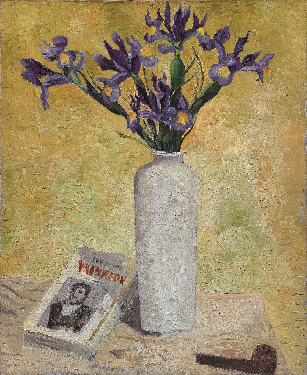Iris in a Tall Vase द्वारा क्रिस्टोफर वुड