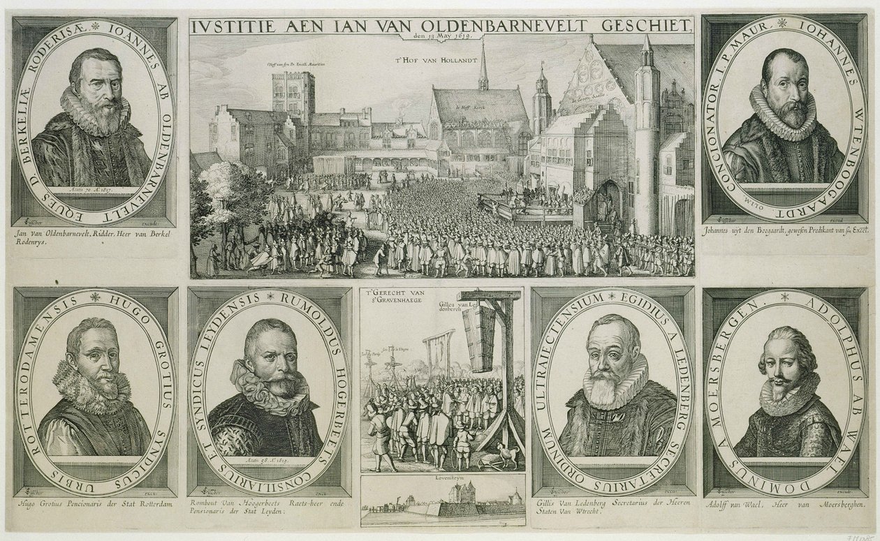 जोहान वैन ओल्डनबर्नवेल्ट का पतन, 1619 द्वारा जाँज विसेर का दावा
