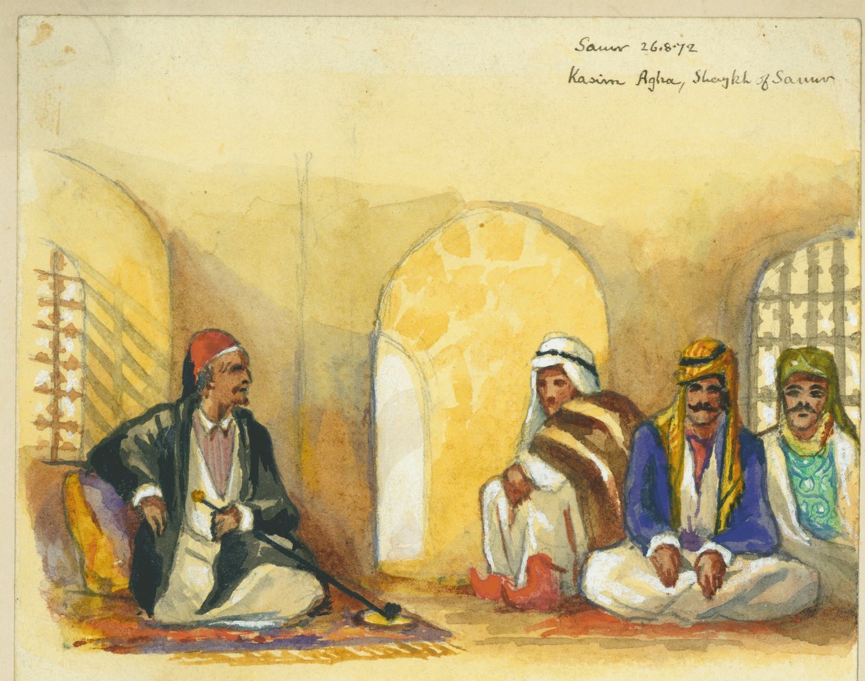 समूर, 1872 (कागज पर टॉयलेट और पेंसिल) (316773 भी देखें) द्वारा क्लाउड कॉनडर