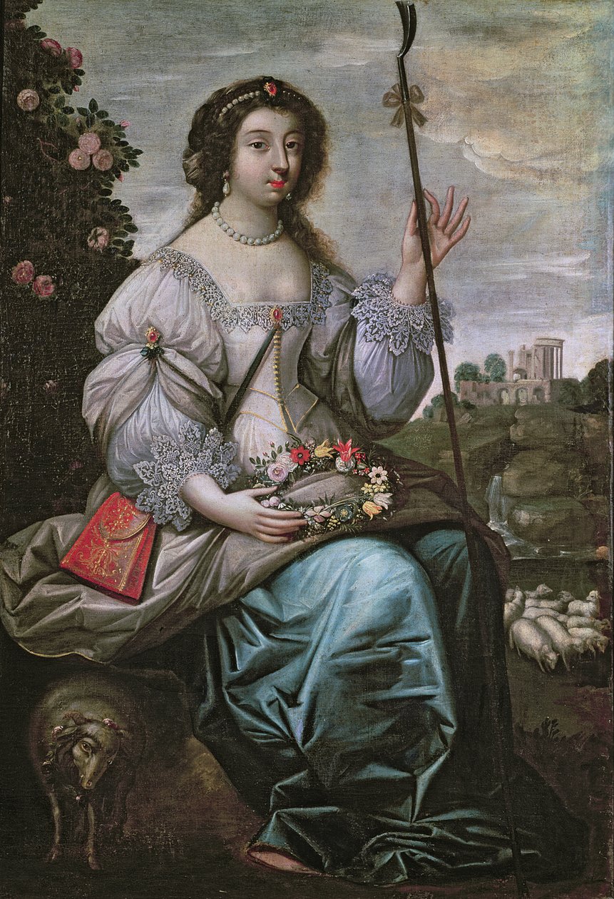 जूली डी Angennes (1607-1671) के रूप में Astree द्वारा क्लाउड डेरुएट