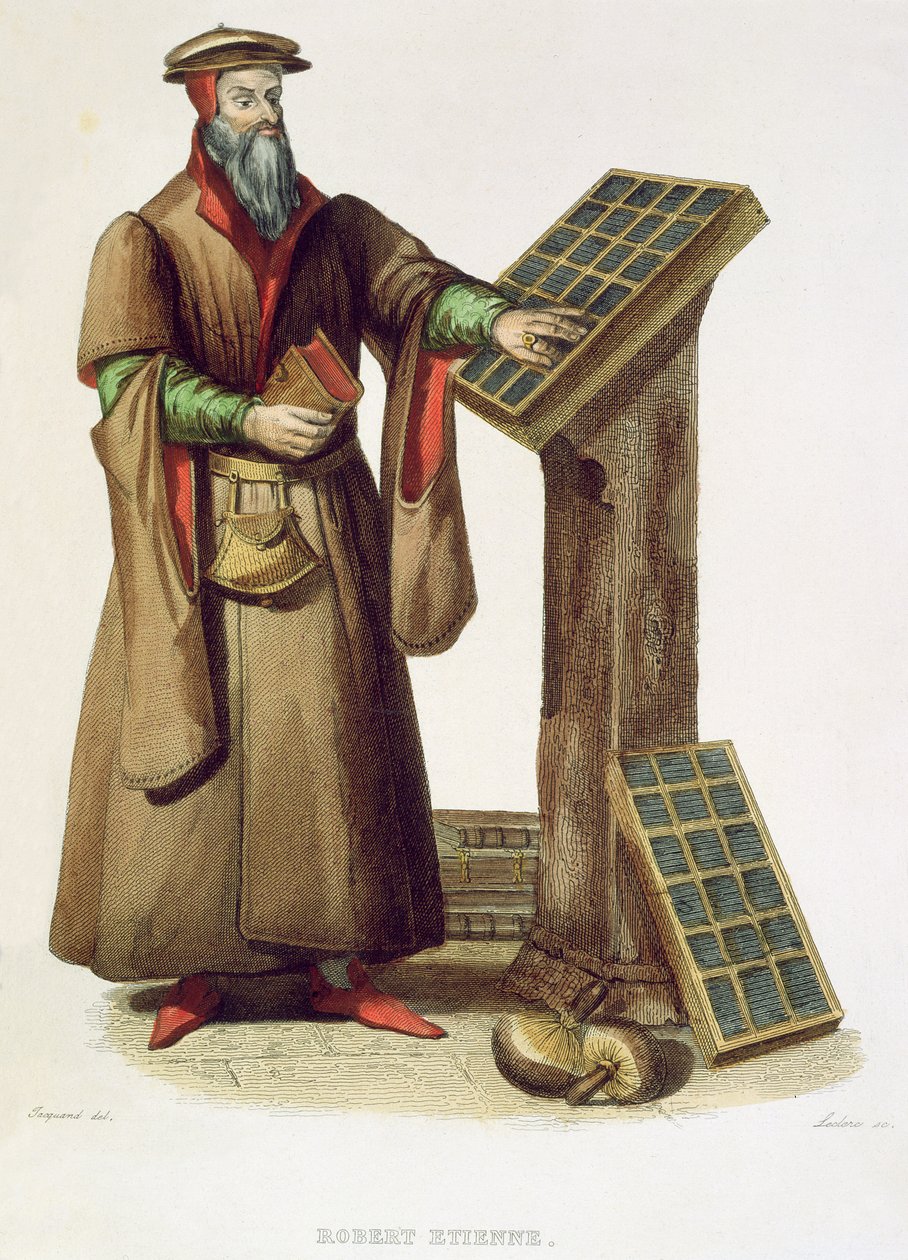 रॉबर्ट एस्टियन, 1841 (रंग उत्कीर्णन) द्वारा क्लाउड जैक्वैंड