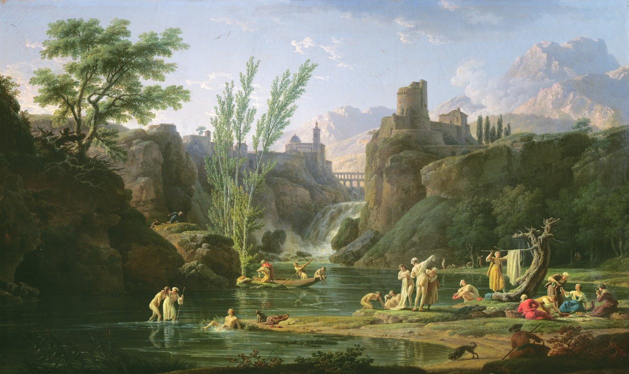 सुबह, द बाथर्स, 1772 द्वारा क्लाउड जोसेफ वर्नेट