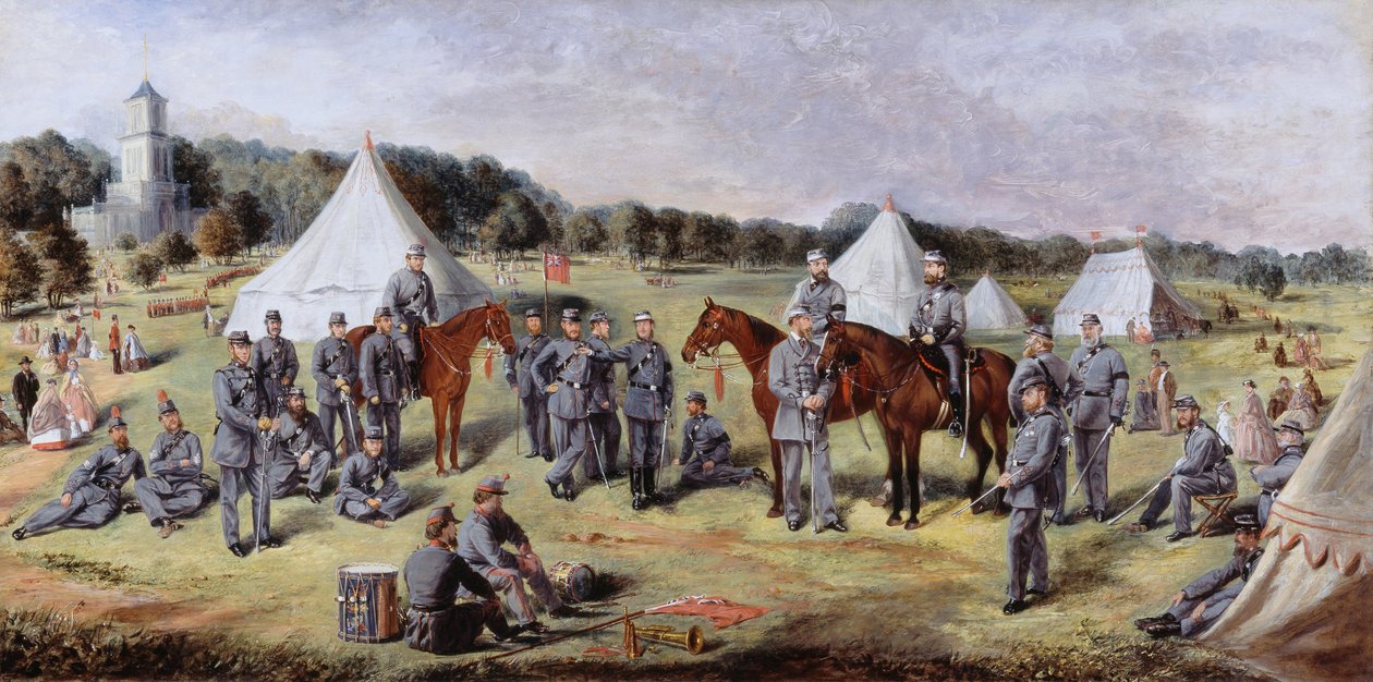1864 में गनटन पार्क में नोरफ़ोक स्वयंसेवकों का पहला प्रशासनिक बटालियन द्वारा क्लॉड लोरेन आरडब्ल्यू नर्स