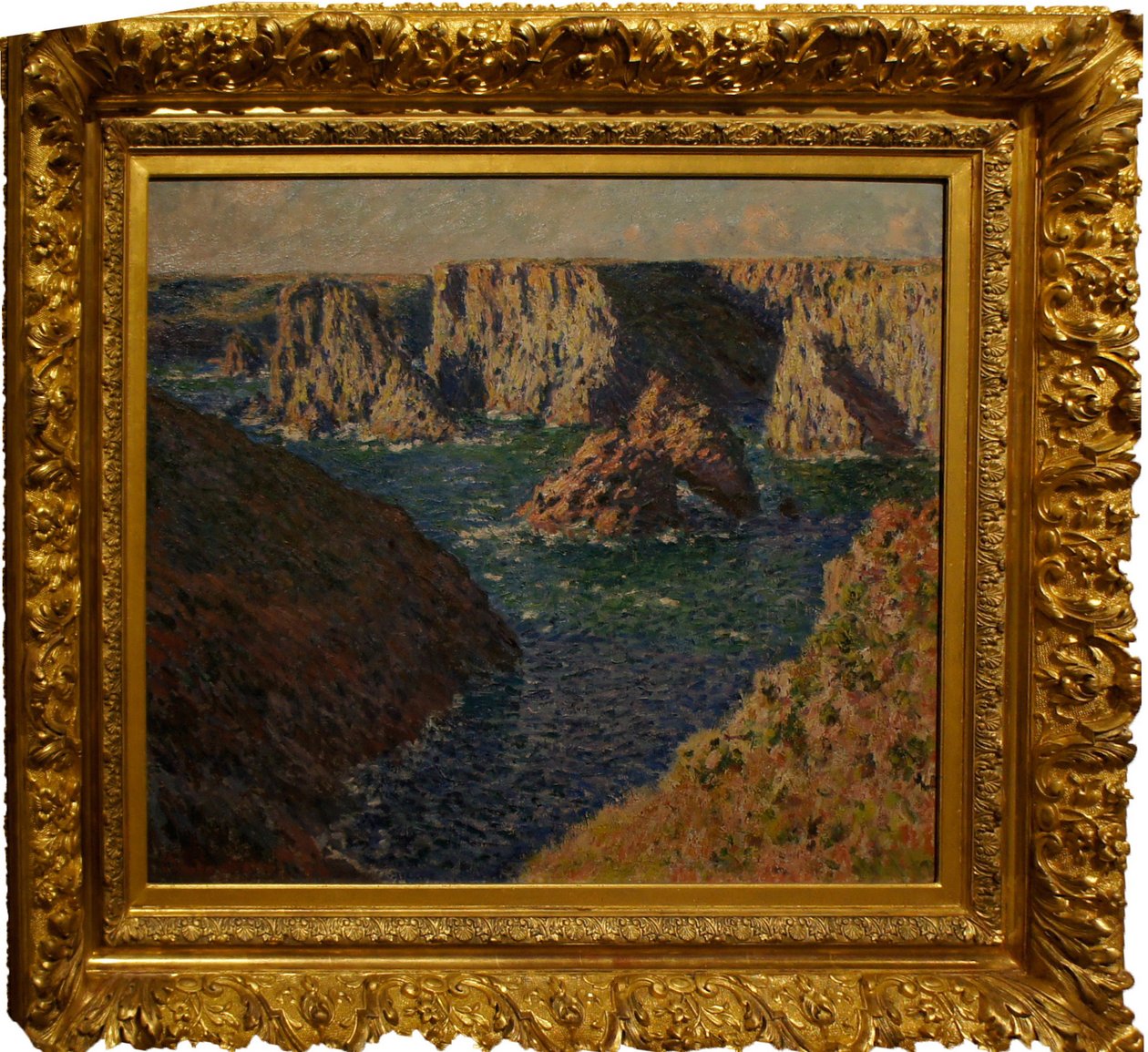 बेले-आइल पर Les_rochers_de_Belle_Ile चट्टानों। द्वारा क्लाउड मोनेट