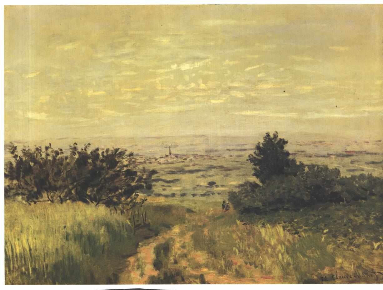Vue de plaine एक Argenteuil, coteaux de SannoisnEnglish: Argenteuiln के मैदान का मैदान देखें: Argenteuiln का मैदान देखें द्वारा क्लाउड मोनेट