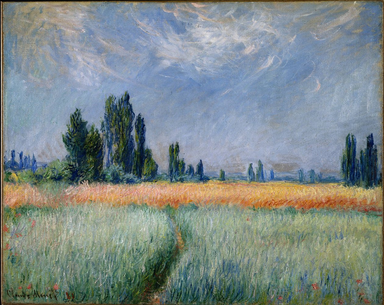 WheatfieldnFrancais: Champ de blen द्वारा क्लाउड मोनेट