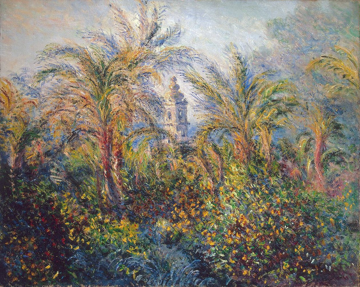 बोर्डिहेरा में बगीचा, सुबह की छाप, 1884 द्वारा क्लाउड मोनेट