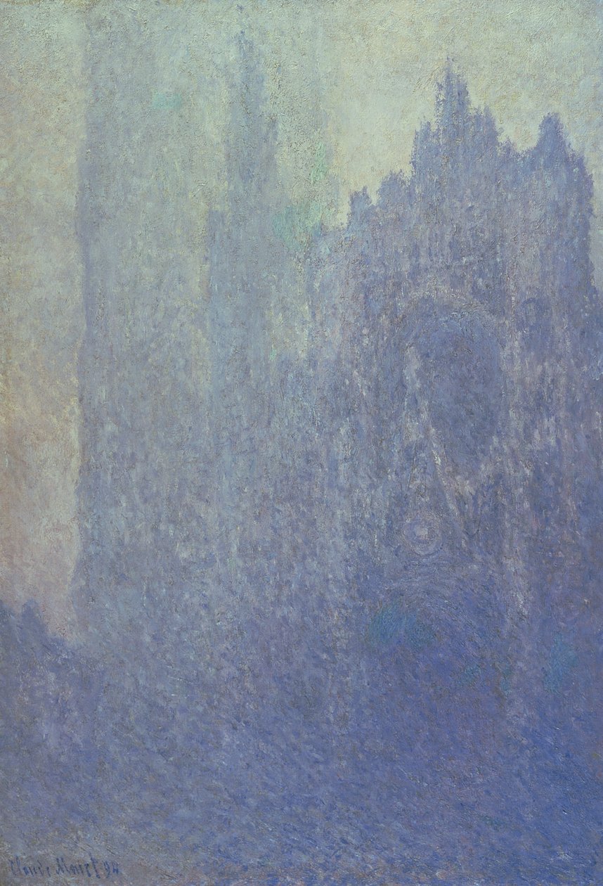 रूएन कैथेड्रल, फोगी वेदर, 1894 द्वारा क्लाउड मोनेट