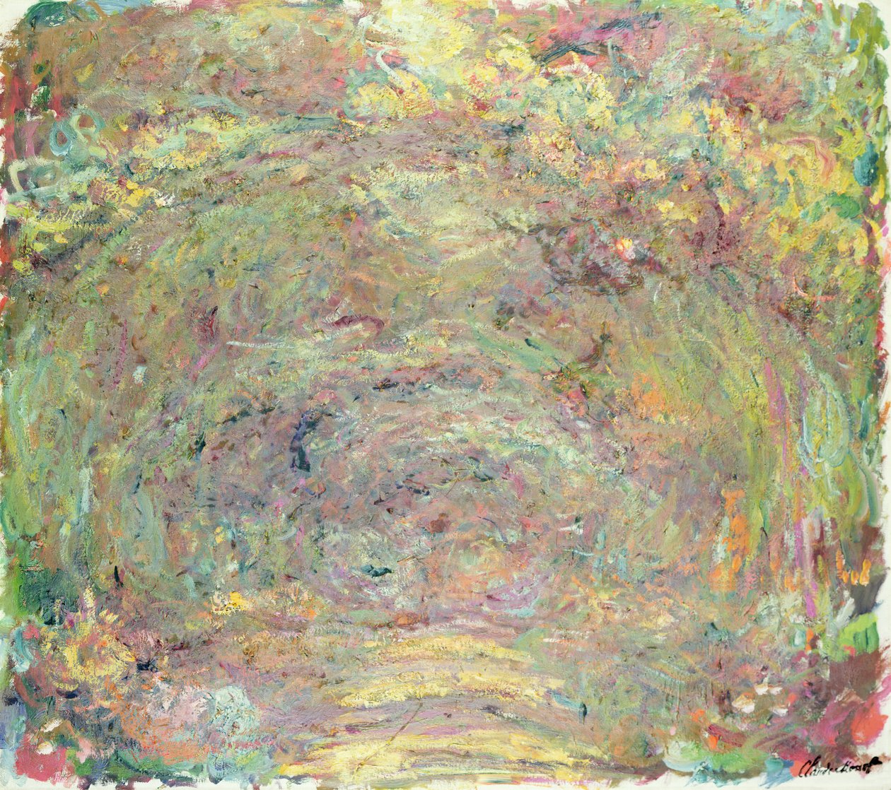 छायांकित पथ, c.1920 द्वारा क्लाउड मोनेट
