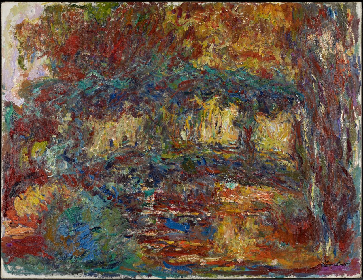 जापानी ब्रिज, c.1923-25 द्वारा क्लाउड मोनेट