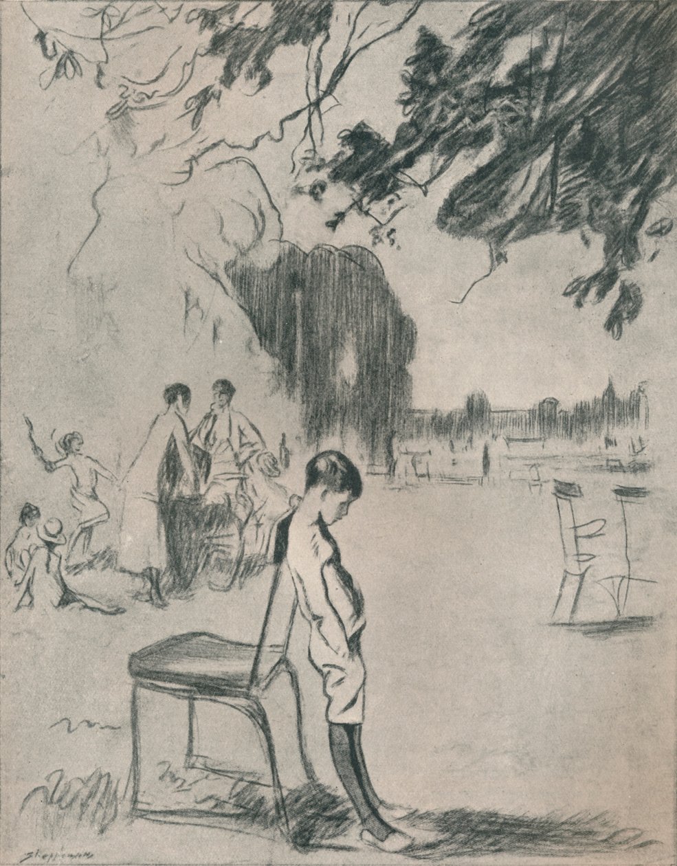 लड़के से महिलाओं की मृत्यु के लिए इम बीमार, c1900 द्वारा क्लाउड एलन शेपर्सन