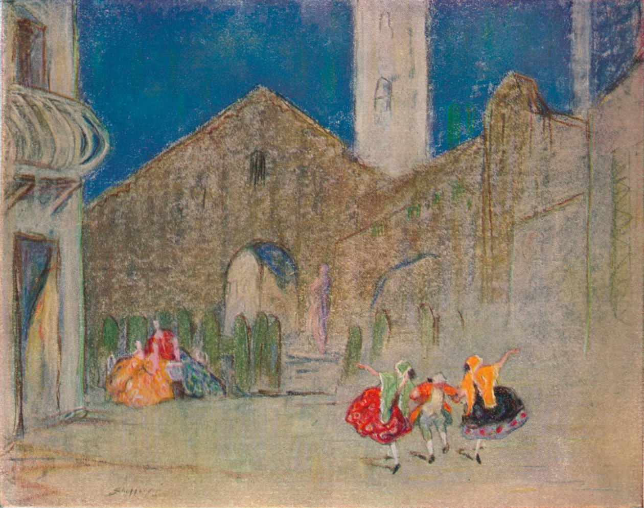 रूसी बैले से दृश्य: द गुड-हंबर्ड लेडीज, c1900 द्वारा क्लाउड एलन शेपर्सन