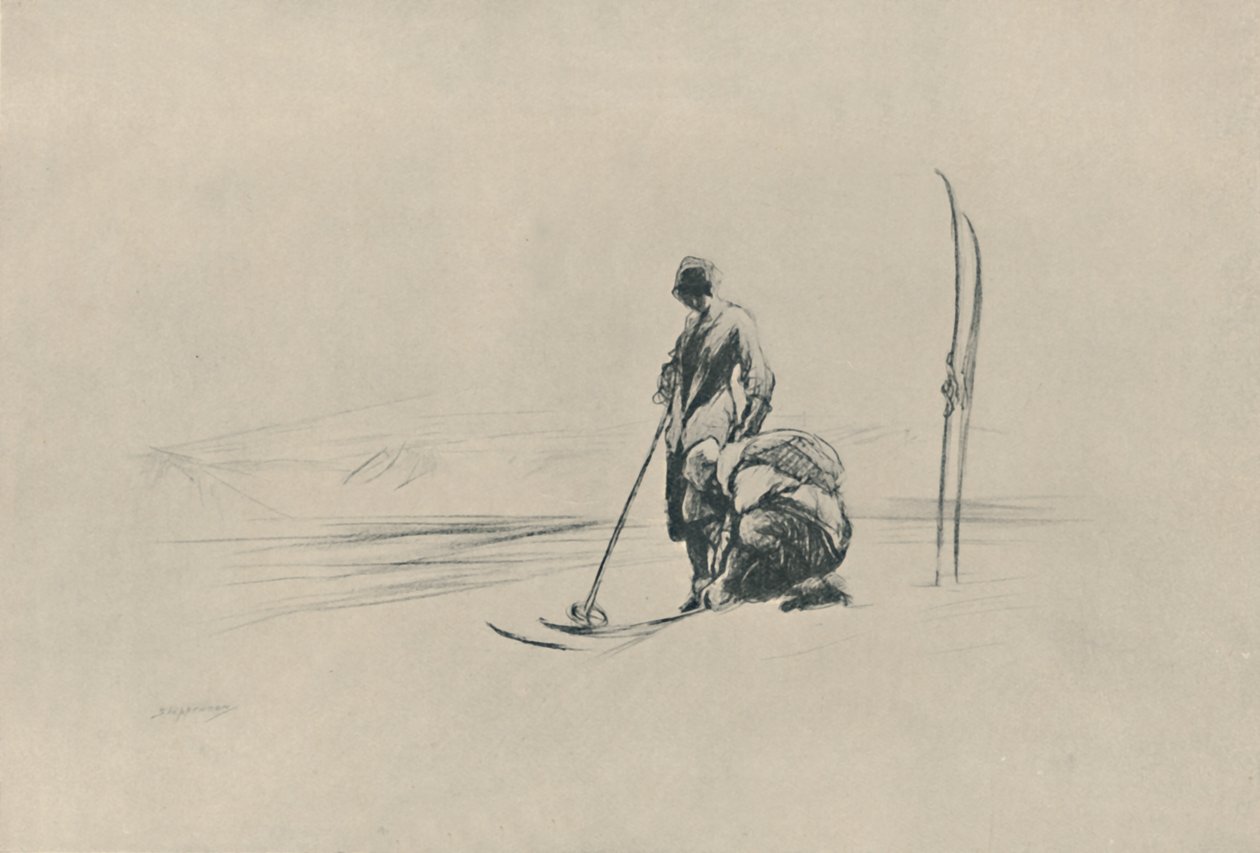 स्की-रनर्स, 1919 द्वारा क्लाउड एलन शेपर्सन