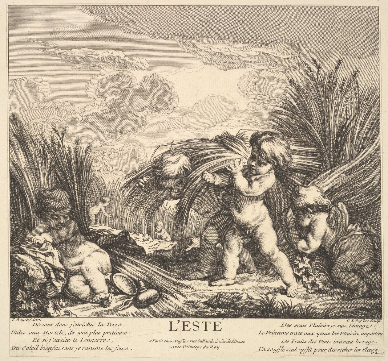 समर, 1735-86। द्वारा क्लाउड ऑगस्टिन डफ्लोस