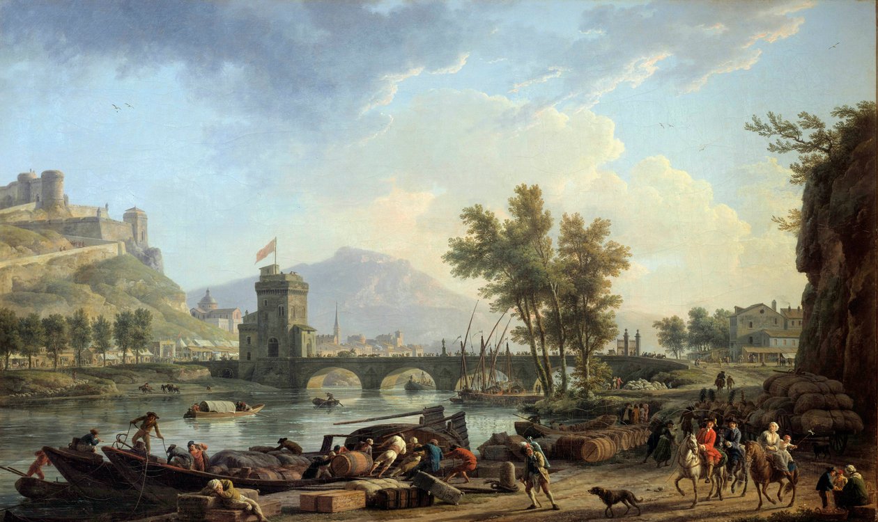 1774 में एक ड्रिल के दृष्टिकोण जोसेफ वर्नेट द्वारा पेंटिंग (1714-1789) 1774 मंद। 0,97x1,62 मीटर मोंटपेलियर, मुसी फैब्रे द्वारा क्लाउड जोसेफ वर्नेट
