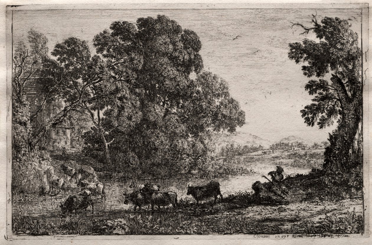 द काउहर्ड, 1606। द्वारा क्लाउड लोरेन