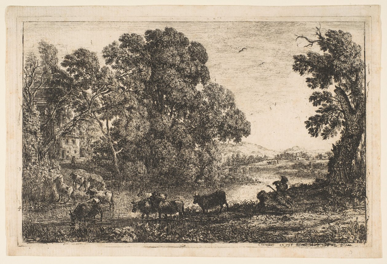 द काउहर्ड, 1636। द्वारा क्लाउड लोरेन