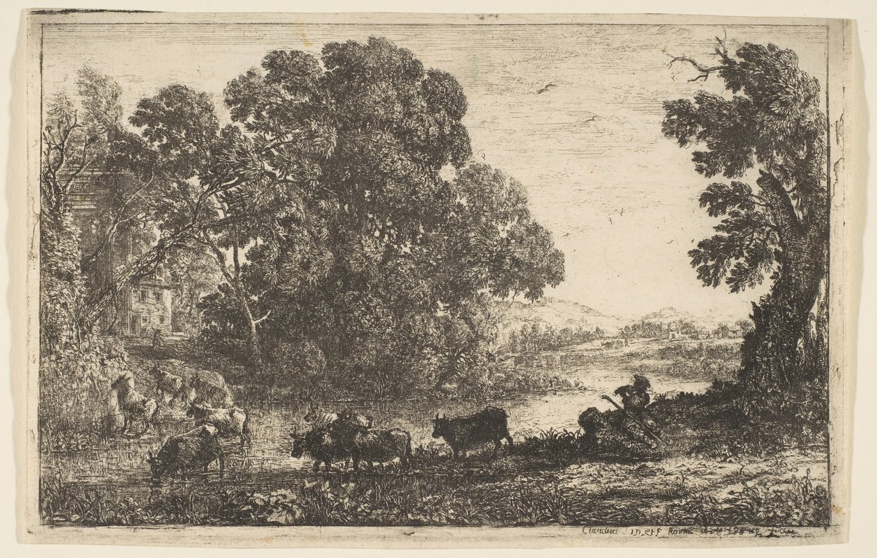 द काउहर्ड, 1636। द्वारा क्लाउड लोरेन