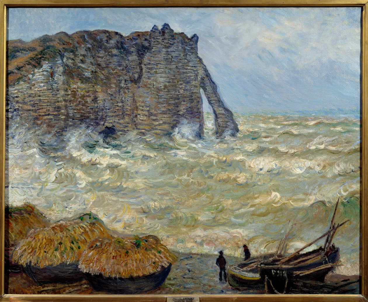 Etretat पर चट्टान द्वारा क्लाउड मोनेट