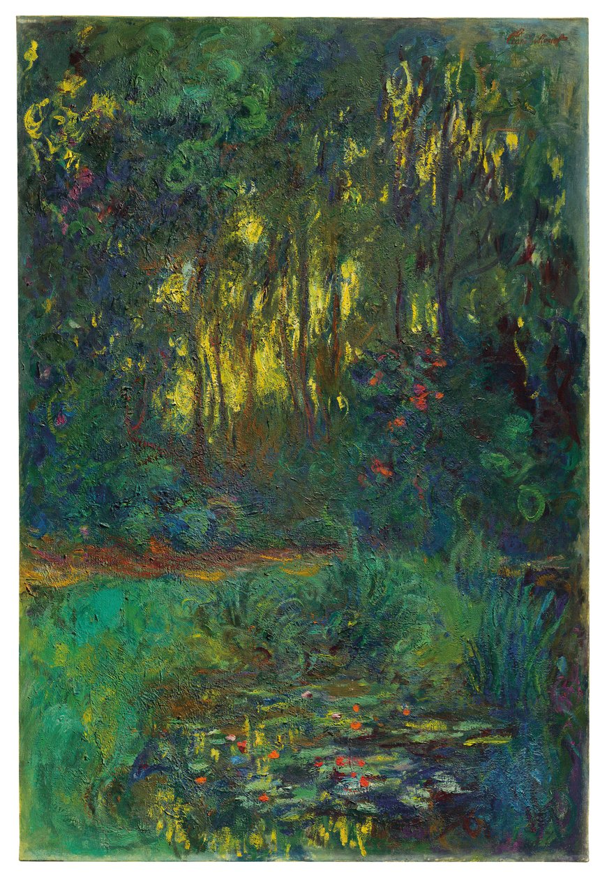 वाटर लिली तालाब का कोना, c.1918-19 द्वारा क्लाउड मोनेट