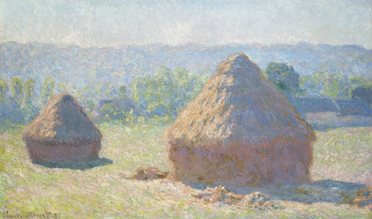 हेस्टिंगैक इन इवनिंग सन, 1891 द्वारा क्लाउड मोनेट