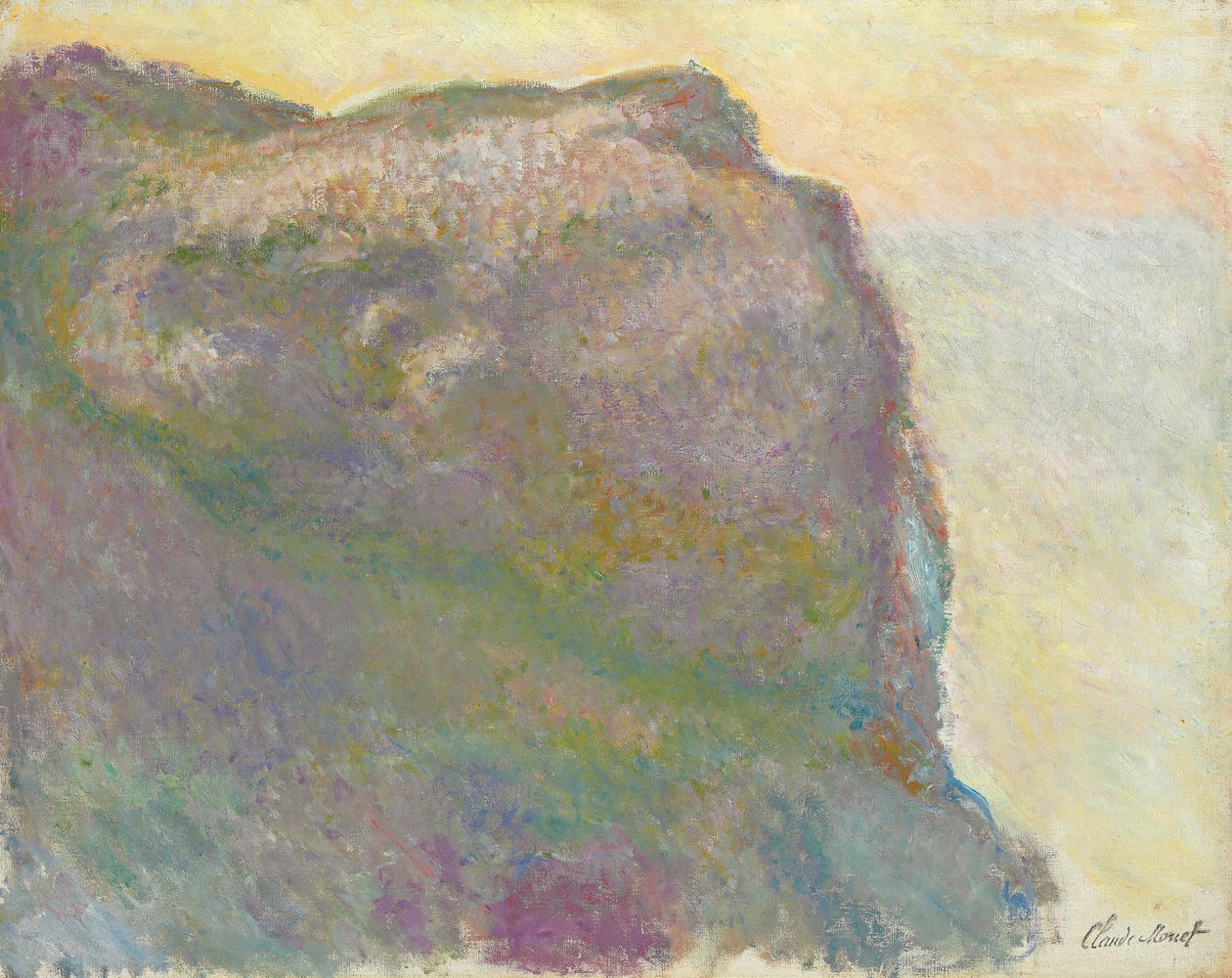 क्लिफ पर, पेटिट डी "ऐली; सुर ला फलाइज़, औ पेटिट एली, 1896 द्वारा क्लाउड मोनेट