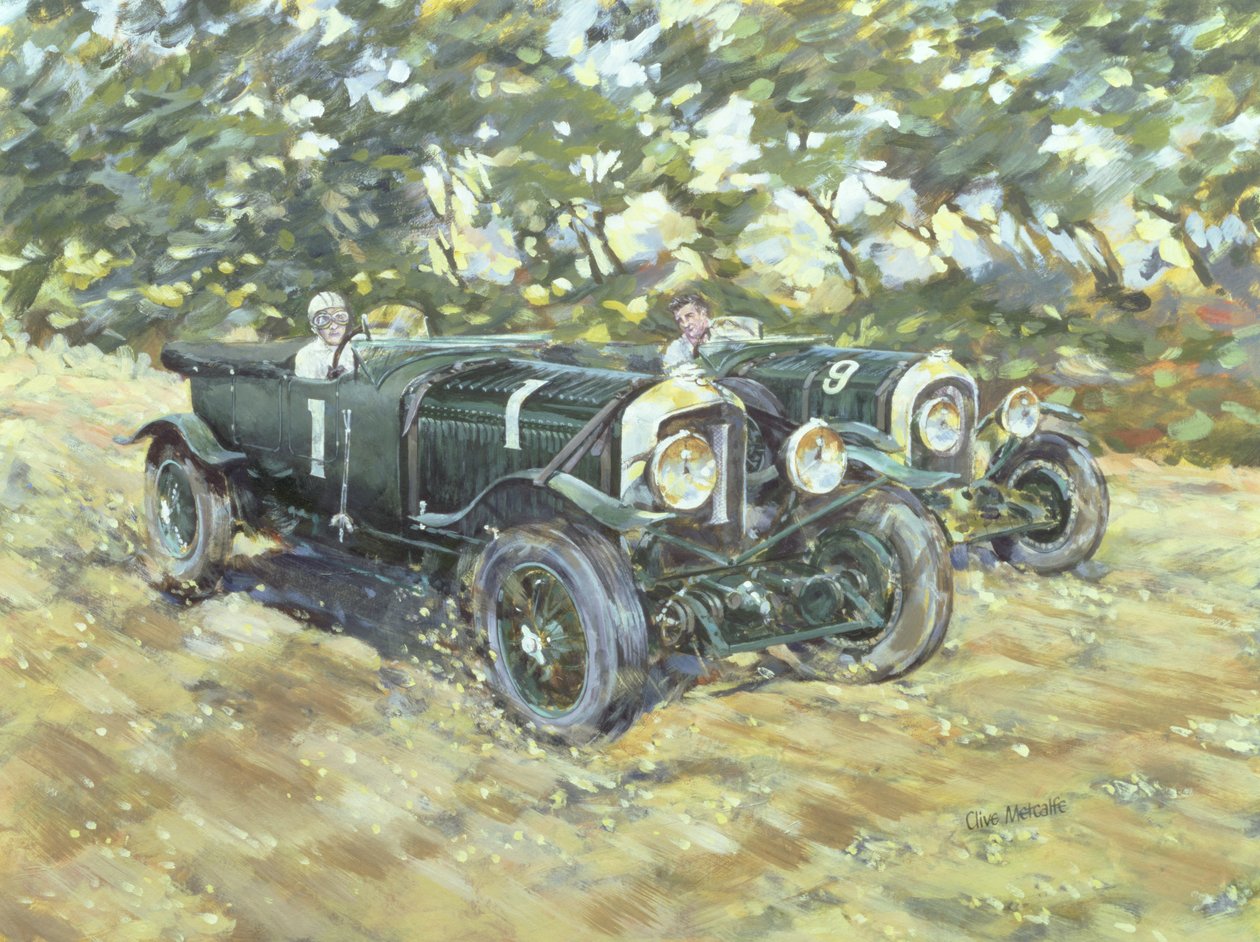 1929 ले मैन्स विनिंग जेंटल (कैनवास पर एक्रिलिक) द्वारा क्लाइव मेटकाफ़