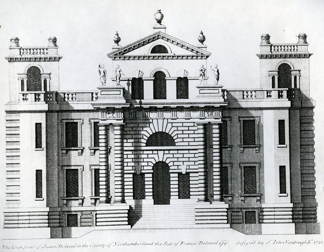 सीटोन डेलवाल के लिए डिज़ाइन, 1721 द्वारा कॉलन कैंपबेल