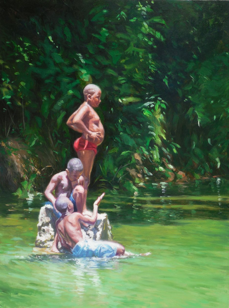 पेट, 2014 (लिनन पर तेल) द्वारा कॉलिन बूटमैन