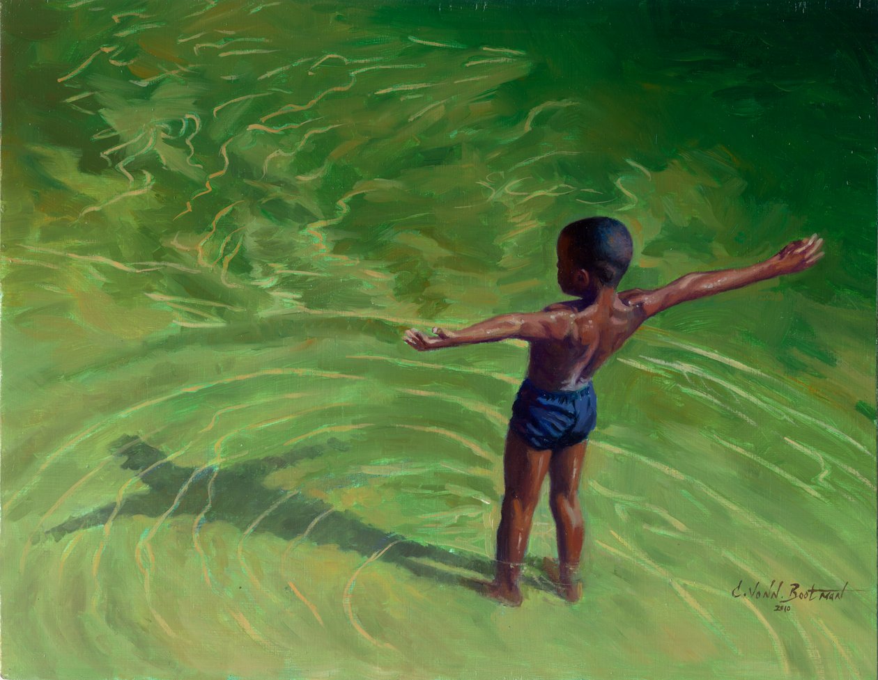 मुझे, 2011, (लकड़ी पर तेल) द्वारा कॉलिन बूटमैन